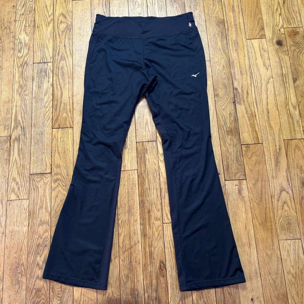 Mizuno Breath Thermo Running Pants Womens XL Black Japan Engineered Reflective